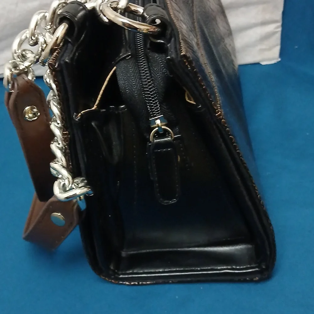 ​Miche Classic Base Bag & Jen Shell Set | Snake Print & Silver Chains